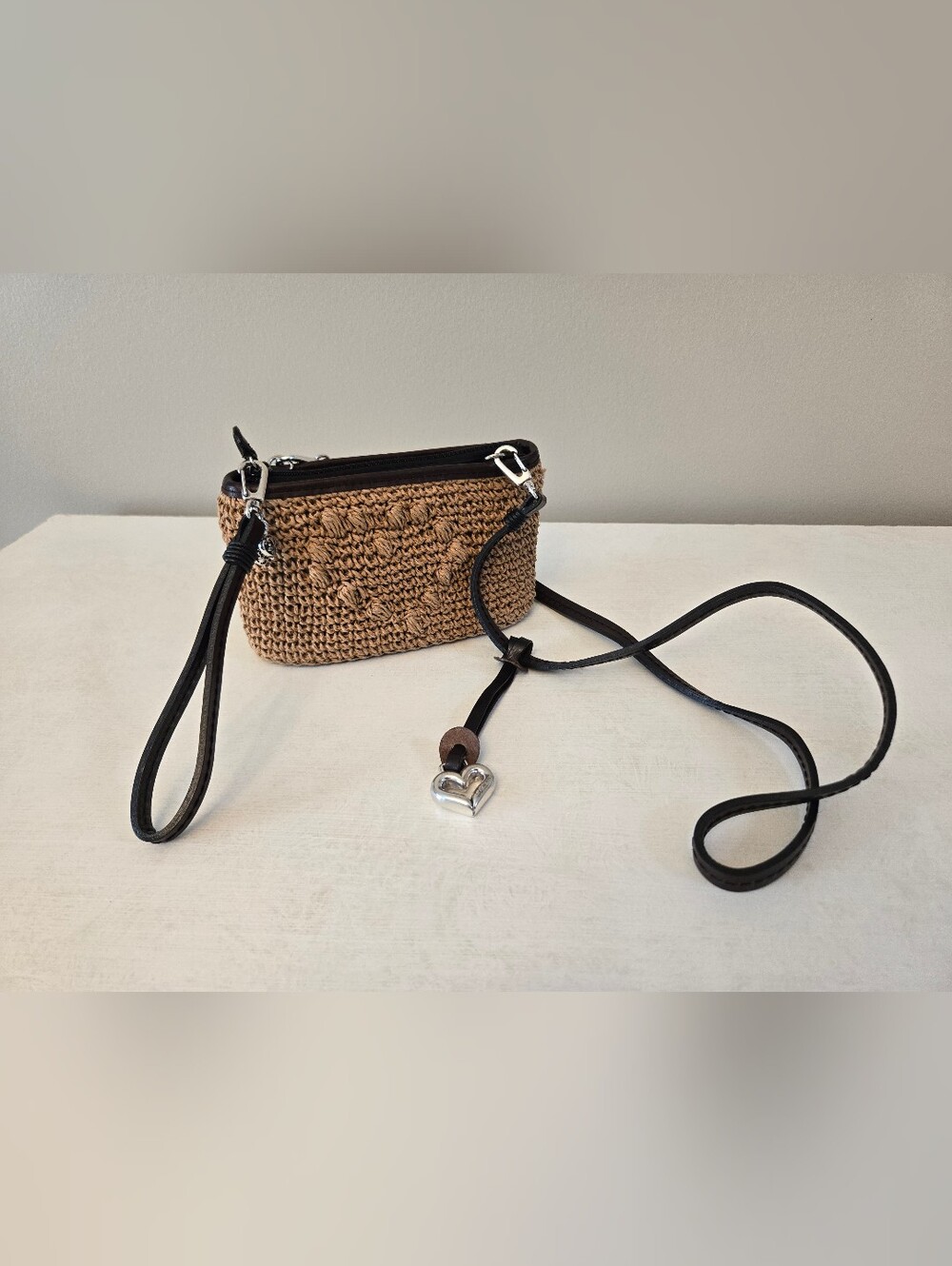 Vintage Brighton Woven Straw MultiFunctional Pouch Bag includes Dust Bag - Picture 12 of 12